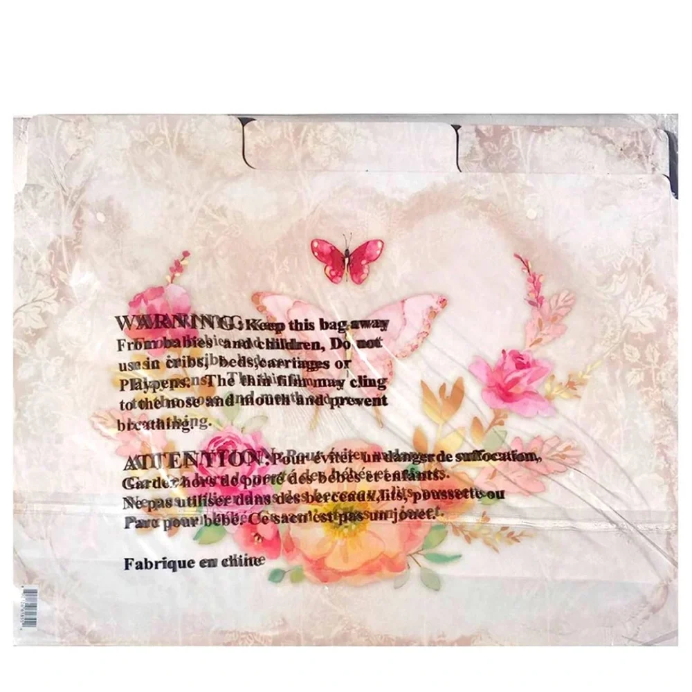 Punch Studio Blush Butterfly Decorative Letter Size File Folders (61855), 12 ct